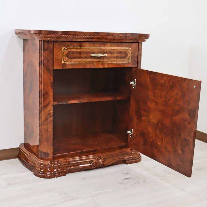 サルタレッリ アマルフィ 1ドアサイドボード ローキャビネット ウォールナット