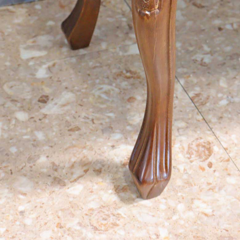 肘付きスツール いちご泥棒 グリーン 木製 ベンチ 猫脚 イタリア 完成品 ブラウン いちご泥棒 ベスト・オブ・モリス