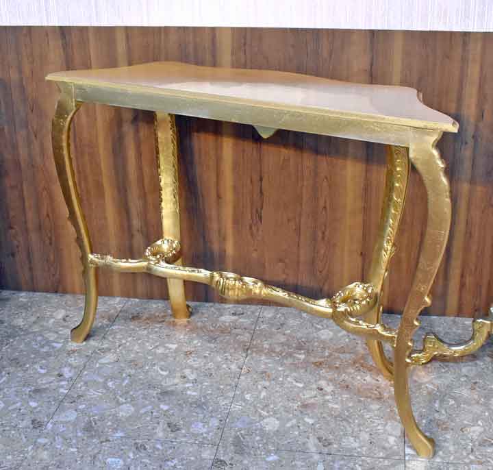 イタリア コンソールテーブル ゴールド 117cm 猫脚 イタリア DIBIASE PNC128