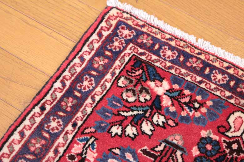 ペルシャ絨毯 70 x 65 サルーク カーペット ラグ 玄関マット persian rug saluk