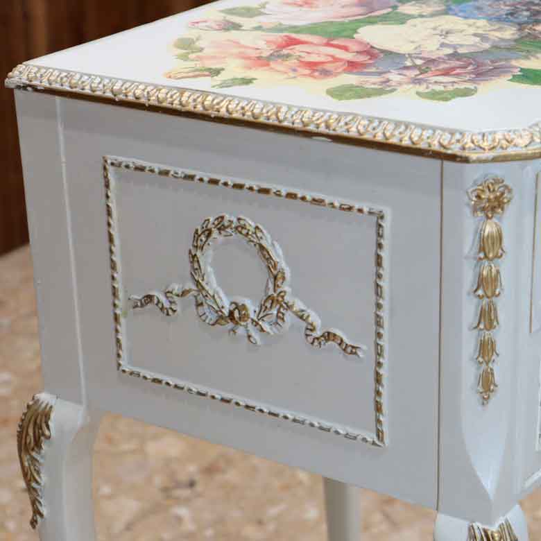 サイドチェスト ヴィンテージ イギリス ホワイト Olympus Furniture of London 147-1