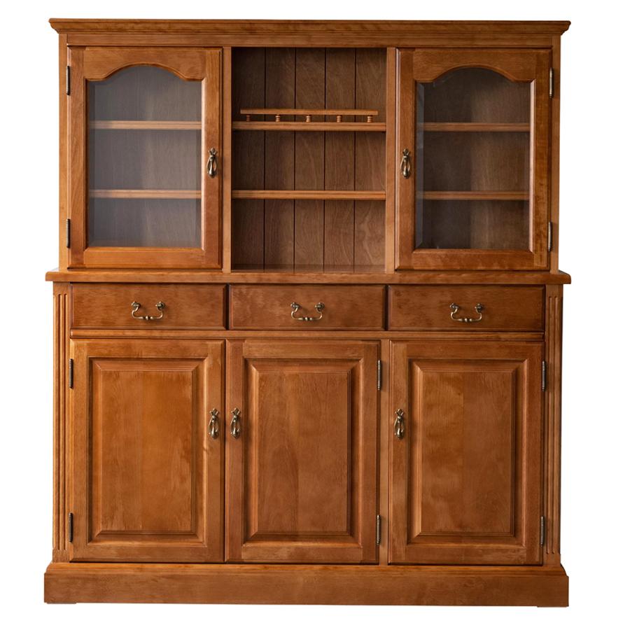 北海道民芸家具 国産家具 リビングボード キッチン収納 2ドアキャビネット 引き出し付き 135cm Chelsea チェルシー 日本製