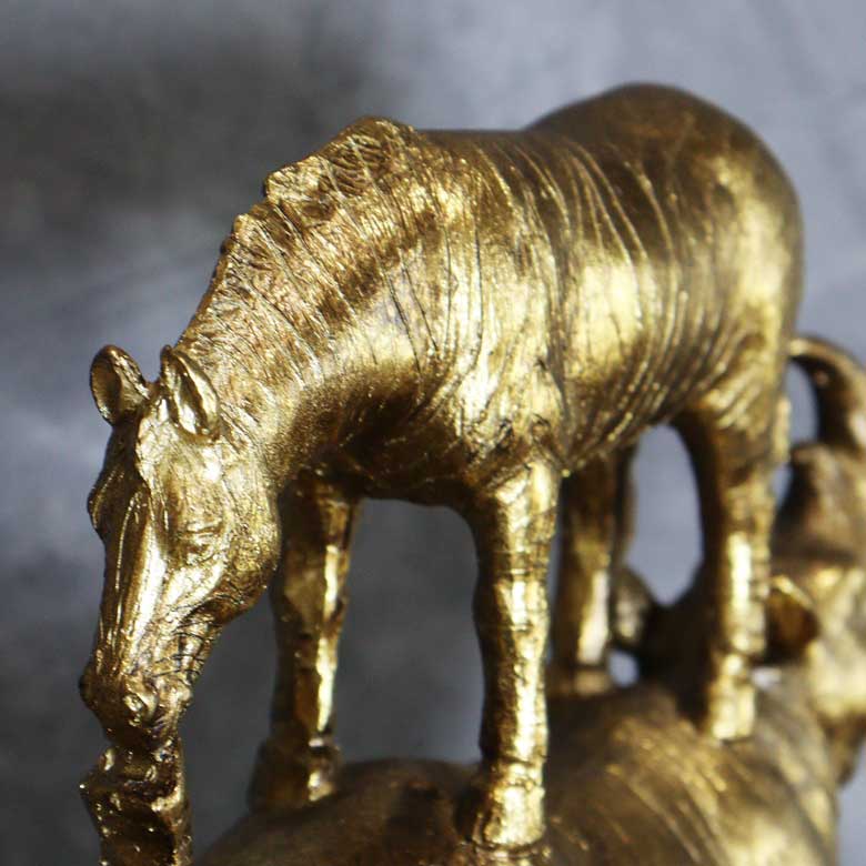 オブジェ 置物 アンティーク オーナメント オブジェ ヴィンテージ 動物 ゾウ サイ ウマ