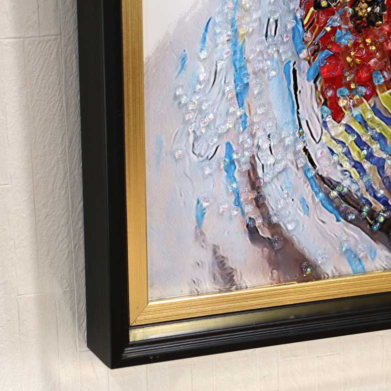 アートフレーム フレンチブルドッグ 41㎝ クリスタルピクチャー ウォールデコ 猫 キャスパー