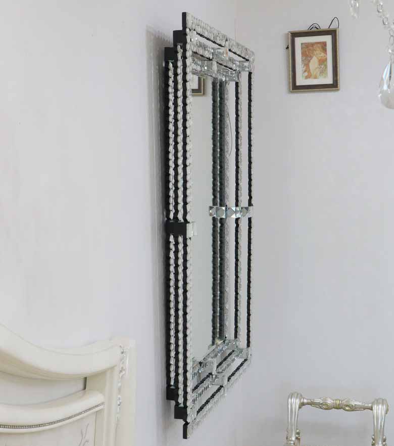 ミラー家具 壁掛けミラー 長方形 鏡 グラムスタイル ミラーC