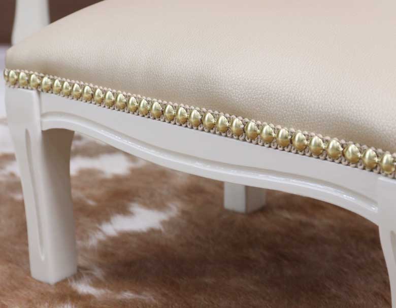 イタリア フットスツール 合皮 補助椅子 玄関用 完成品