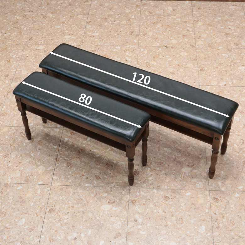 スリムスツール 棚付き 合皮 木製 英国 アンティーク オーク レトロ