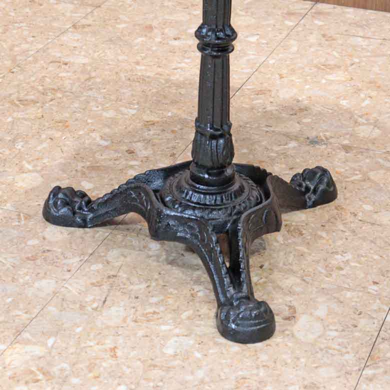 ラウンドテーブル 80cm 大理石 円形 カフェテーブル ブロンズ調 石