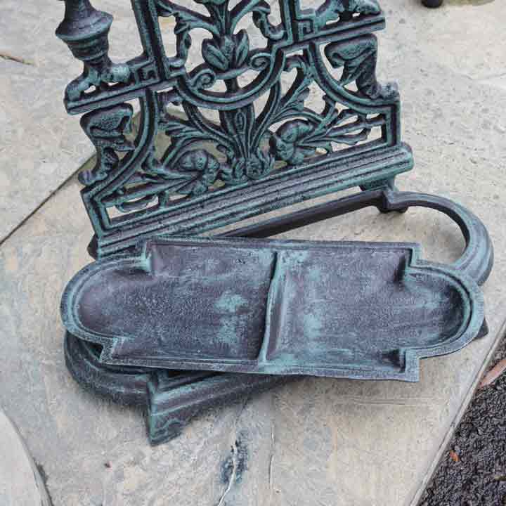 傘立て アンブレラスタンド アイアン 鋳物 グリーン