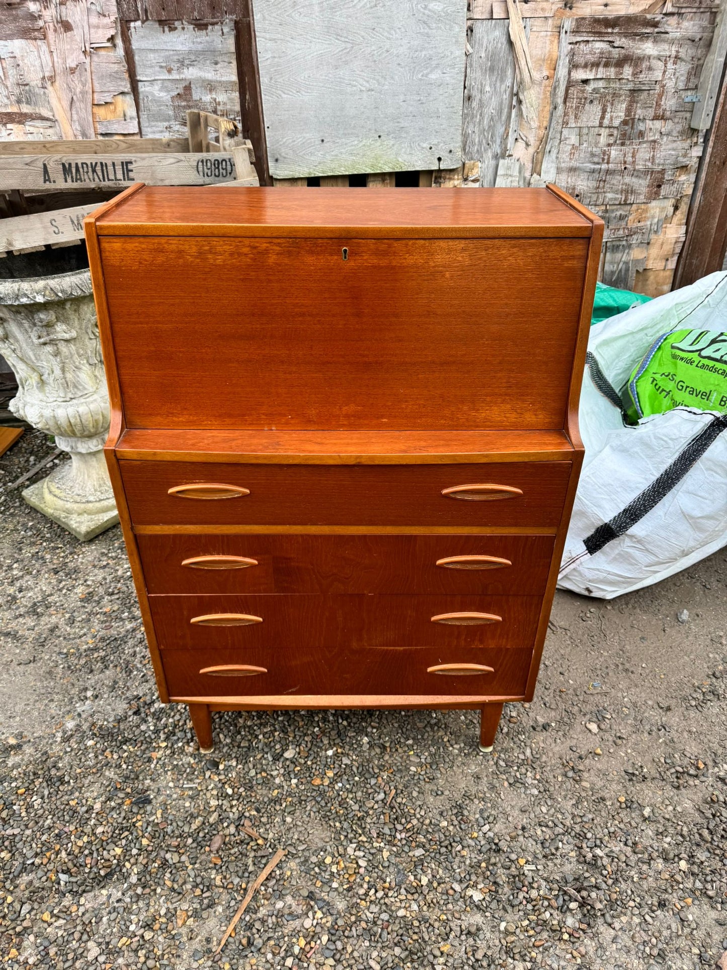 <入荷前先行予約> ライティングデスク ジェンティーク Jentique ビューロ ミッドセンチュリー