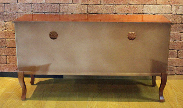 テレビ台 ローボード イタリア 象嵌 110cm 猫脚 538G