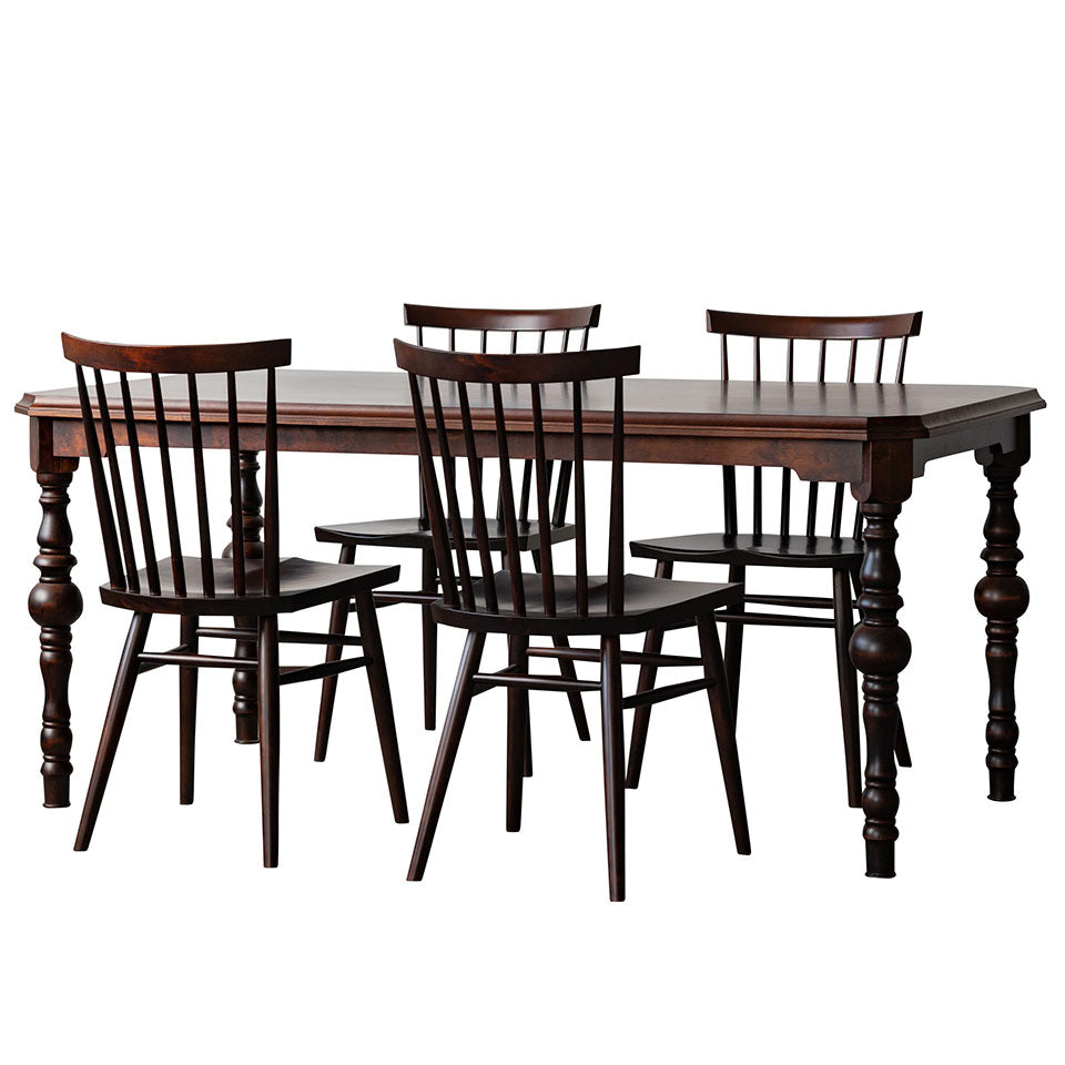 北海道民芸家具 国産家具 165cm ダイニング5点セット 北海