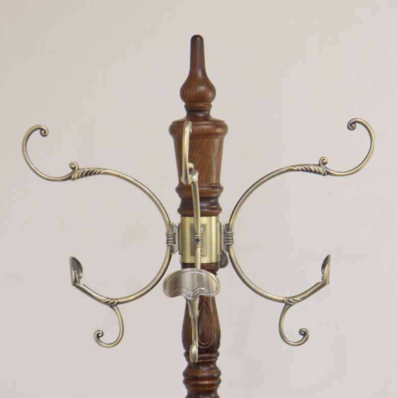 コートハンガー ハンガースタンド オーク 完成品 木製 レトロ