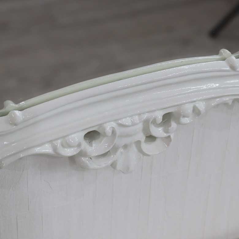 イタリア 壁掛け ミラー ホワイト 鏡 DIBIASE 84W