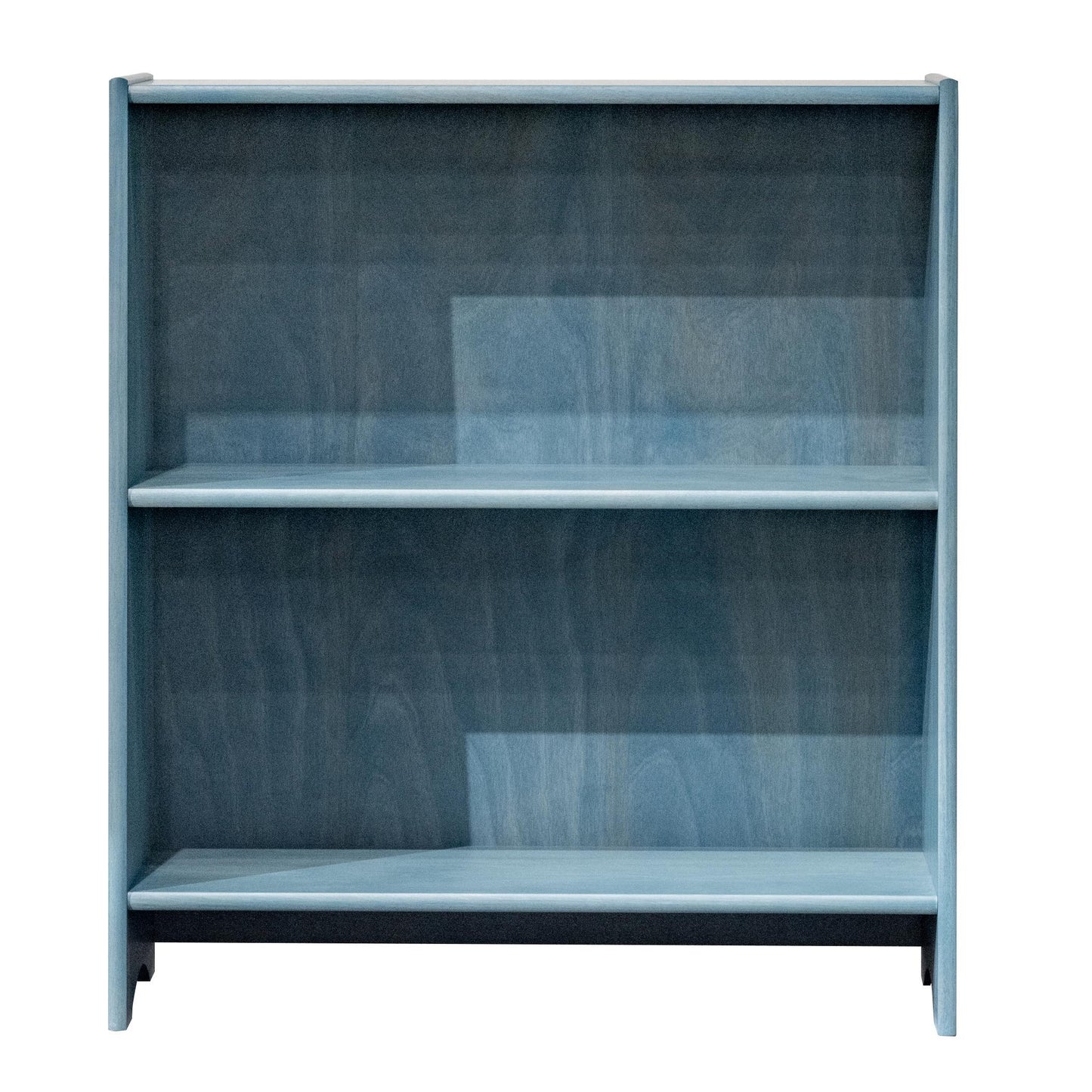 北海道民芸家具 国産家具 flumina W80 本棚 ブックシェルフ オープンシェルフ LO グリーン クラシック