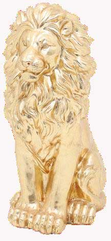 ライオンの置物 オブジェ 座り 風水 縁起物 オーナメント