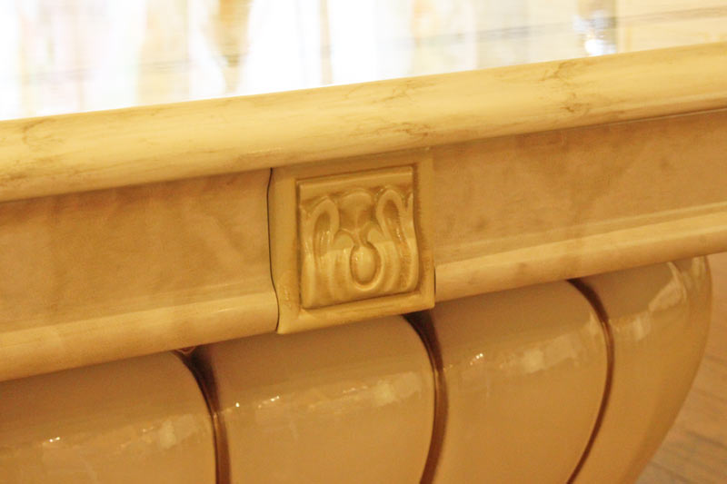 レオナルド センターテーブル アイボリー イタリア キャメル ローテーブル