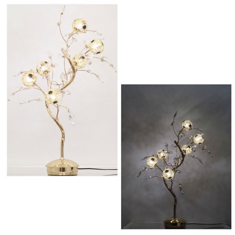 テーブルランプ サークルゴールド 6灯 フロアスタンド