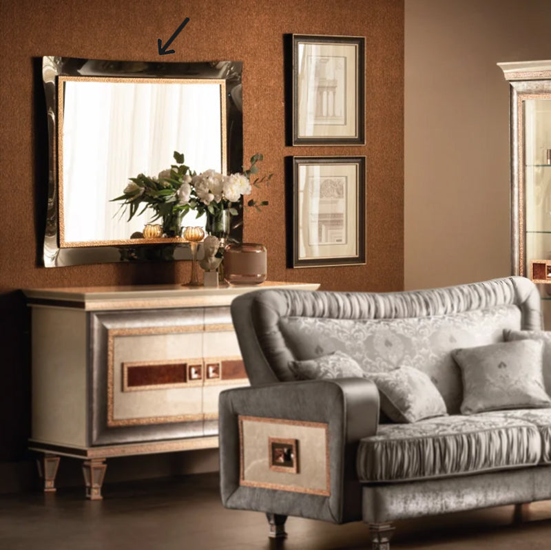 壁掛けミラー 鏡 W100cm Dolce Vita ドルチェビータ 高級家具 イタリア製