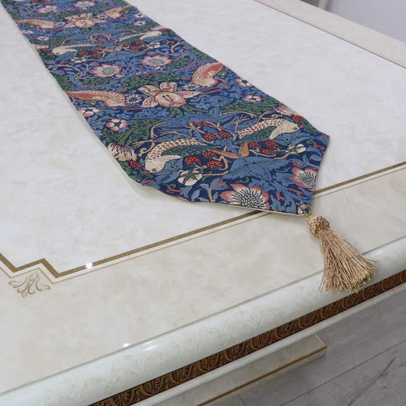 ジェニファーテイラー テーブルランナー 120cm いちご泥棒 JENNIFER TAYLOR