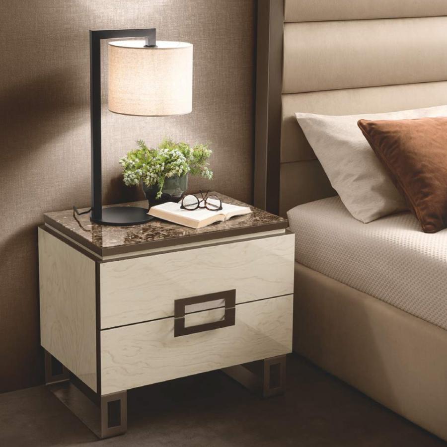 ナイトテーブル 2段 65cm幅 ADORA POESIA ポエジア 高級家具 イタリア製