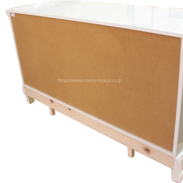 サルタレッリ ヴェルサイユ 4ドア キャビネット アイボリー 引出 カップボード