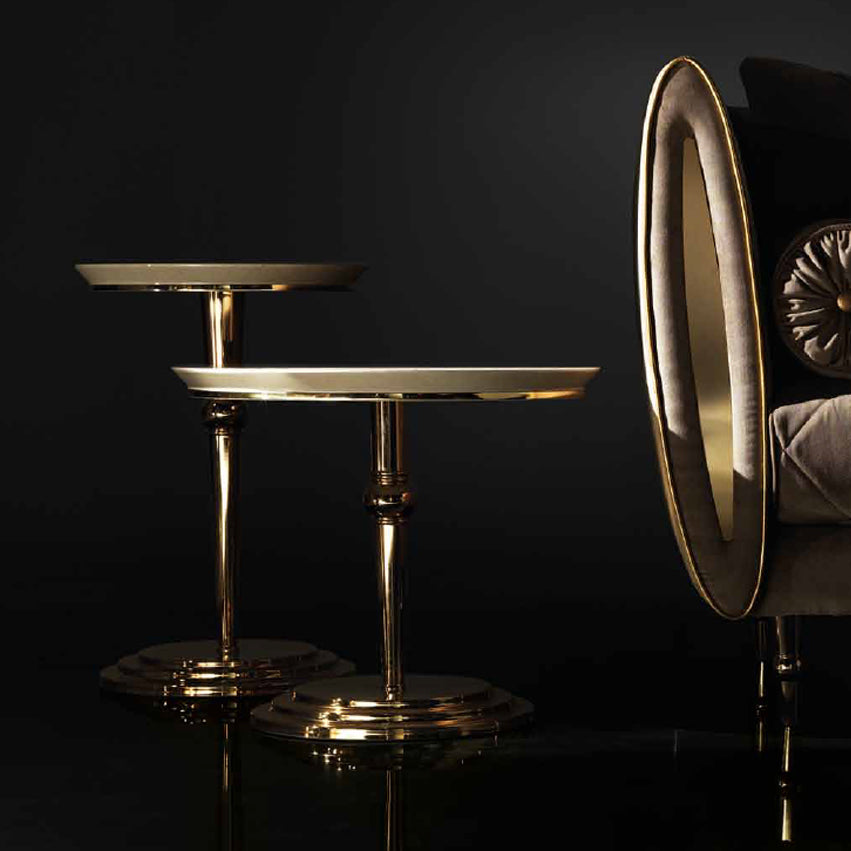 ランプテーブル Φ65cm ADORA SIPARIO シパリオ 高級家具 イタリア製