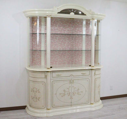 アウトレット品 サルタレッリ フローレンス 4ドアキャビネット アイボリー カップボード