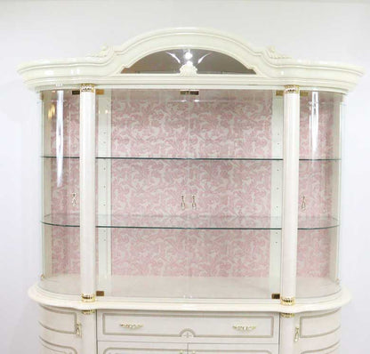 アウトレット品 サルタレッリ フローレンス 4ドアキャビネット アイボリー カップボード