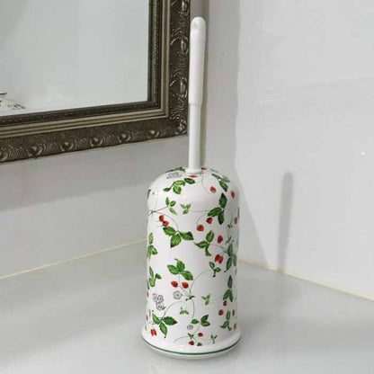 トイレブラシ 陶器 サニタリーポット トイレブラシセット ストロベリー