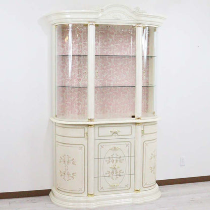 サルタレッリ フローレンス 3ドアキャビネット アイボリー カップボード