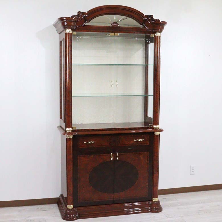 サルタレッリ フローレンス 2ドアキャビネット ウォールナット カップボード