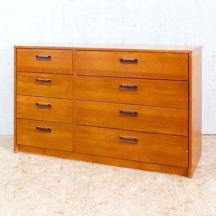 チェスト ヴィンテージ イギリス 4段 8引出 チーク