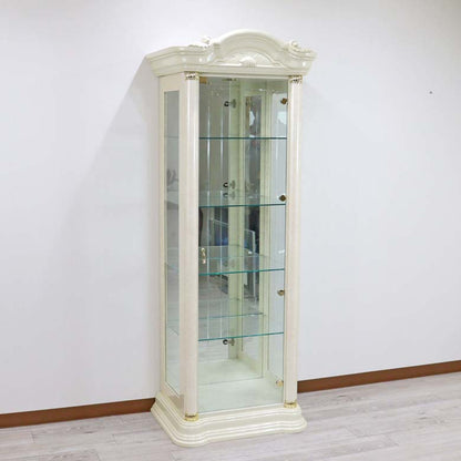 サルタレッリ フローレンス 1ドアキュリオケース アイボリー カップボード