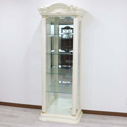 サルタレッリ フローレンス 1ドアキュリオケース アイボリー カップボード