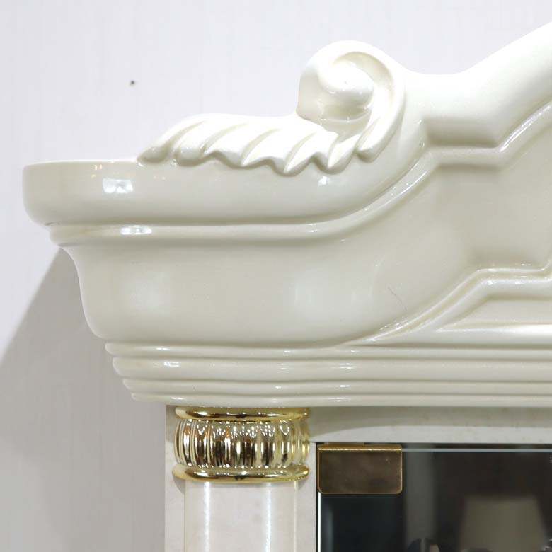 サルタレッリ フローレンス 1ドアキュリオケース アイボリー カップボード