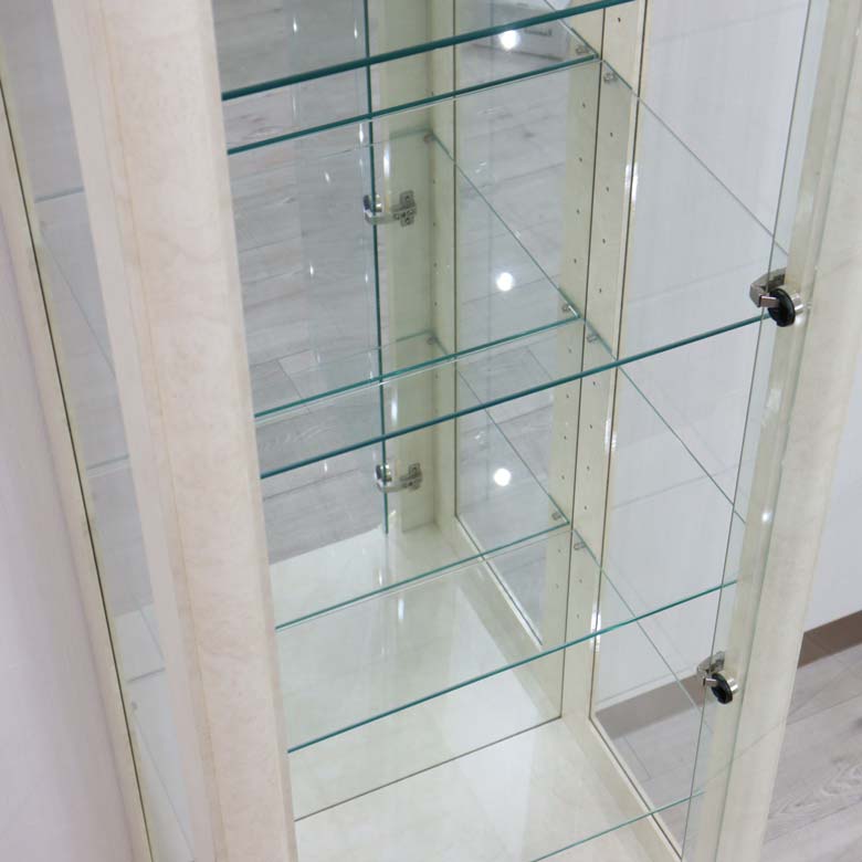 サルタレッリ フローレンス 1ドアキュリオケース アイボリー カップボード