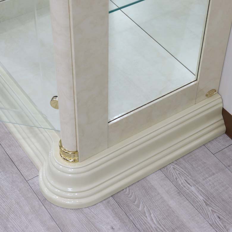 サルタレッリ フローレンス 1ドアキュリオケース アイボリー カップボード