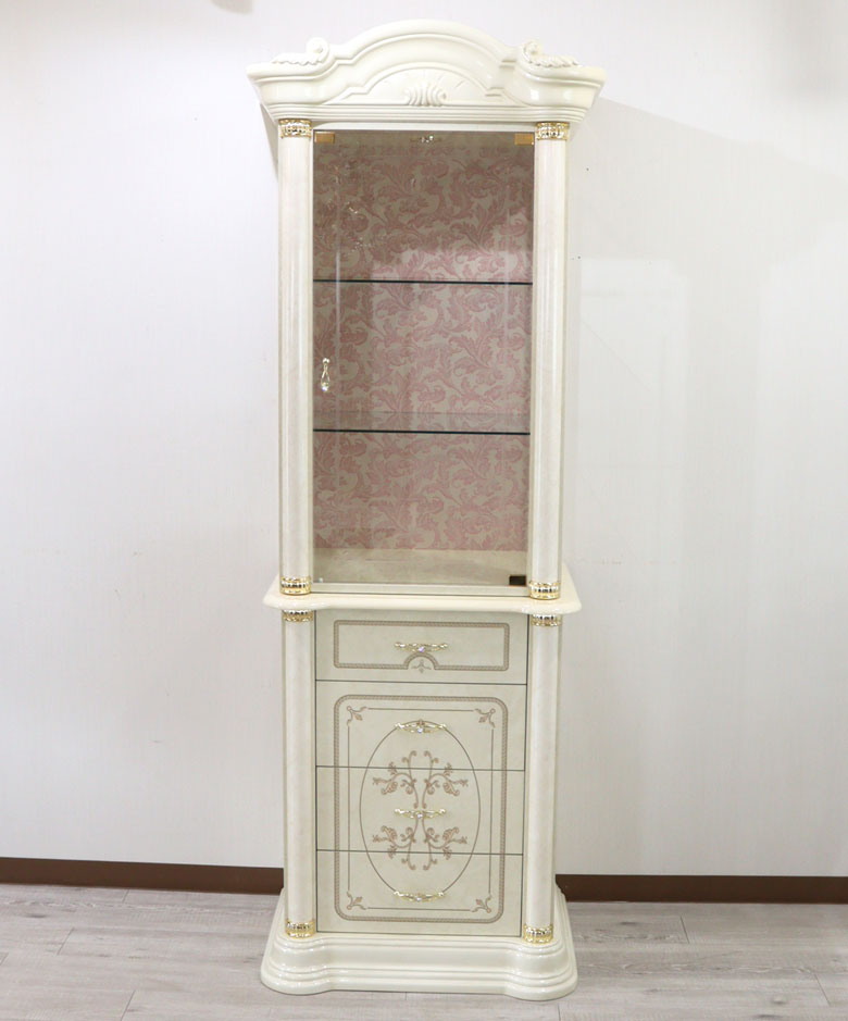 サルタレッリ フローレンス 1ドアキャビネット アイボリー カップボード