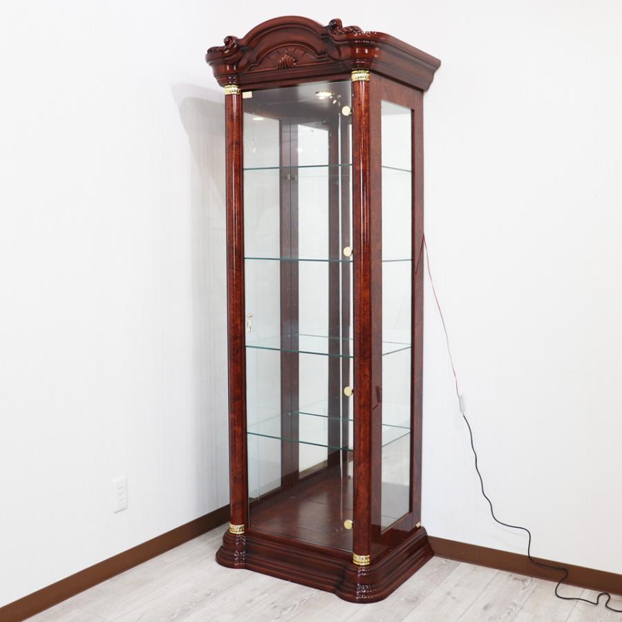 サルタレッリ フローレンス 1ドアキュリオケースト ウォールナット カップボード