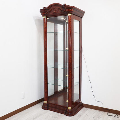 サルタレッリ フローレンス 1ドアキュリオケースト ウォールナット カップボード