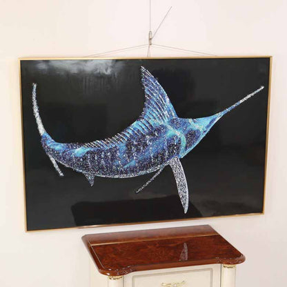 アートフレーム メカジキ 120㎝ クリスタルピクチャー ウォールデコ ソードフィッシュ