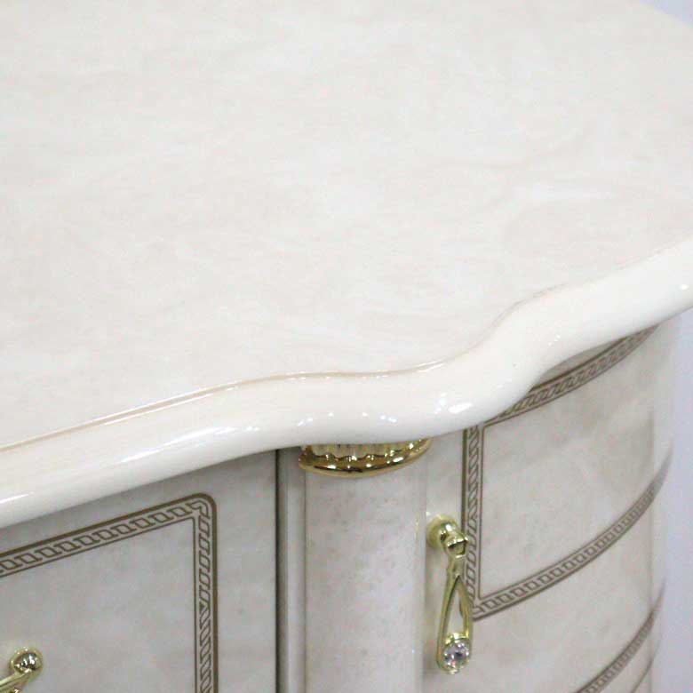 アウトレット品 サルタレッリ フローレンス 4ドアキャビネット アイボリー カップボード