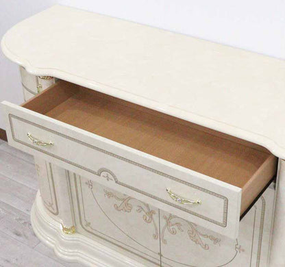 アウトレット品 サルタレッリ フローレンス 4ドアキャビネット アイボリー カップボード