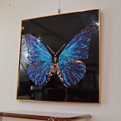 アートフレーム バタフライ 80㎝ クリスタルピクチャー ウォールデコ