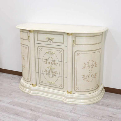 サルタレッリ フローレンス 3ドア サイドボード アイボリー ローキャビネット