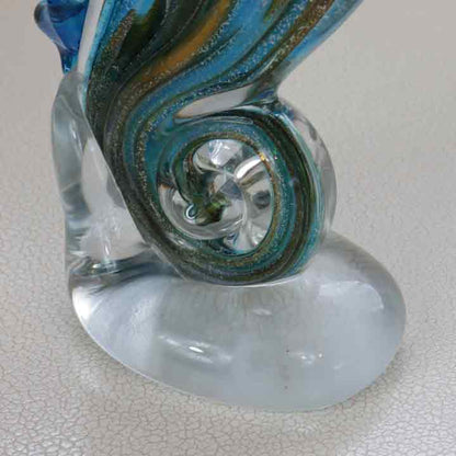 ガラスの置物 タツノオトシゴ たつのおとしご アンティーク オーナメント ガラス雑貨 オブジェ 硝子彫刻