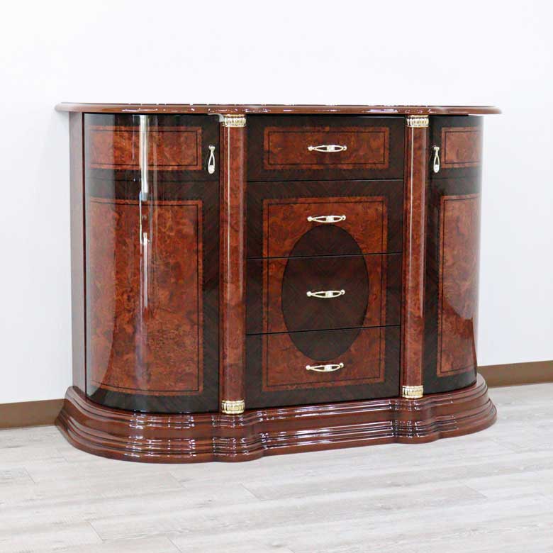 サルタレッリ フローレンス 3ドア サイドボード ローキャビネット ウォールナット