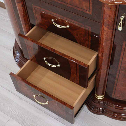 サルタレッリ フローレンス 3ドア サイドボード ローキャビネット ウォールナット