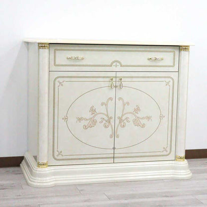 サルタレッリ フローレンス 2ドア サイドボード アイボリー ローキャビネット